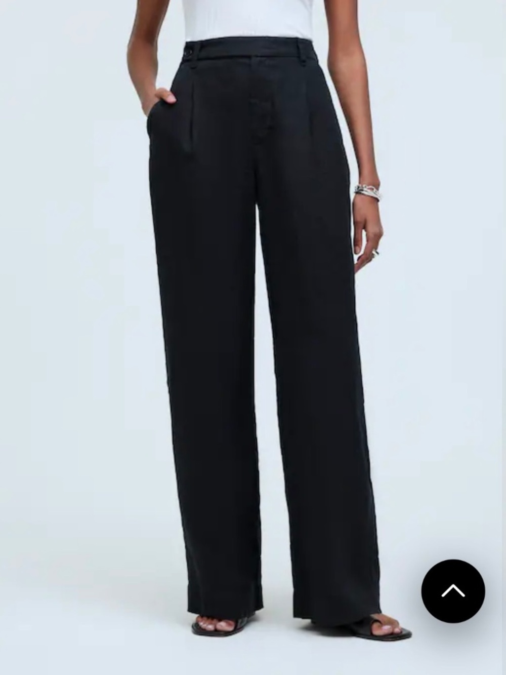 Madewell, black linen pants